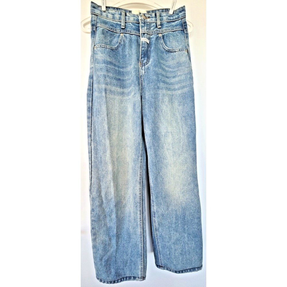 Axin Shop Jeans Wide Leg Light Wash